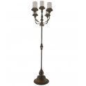 CANDELABRO ANTICATO VETRI RUSTY