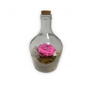 TERRARIUM CON ROSA STABILIZZATA FUXIA