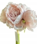 BOUQUET  ARTIFICIALE PEONIE ROSA X 5