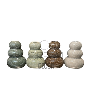 SET VASETTI PEBBLE SMALL GREEN X 4