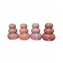 SET VASETTI PEBBLE SMALL PINK X 4