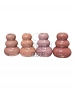 SET VASETTI PEBBLE SMALL PINK X 8