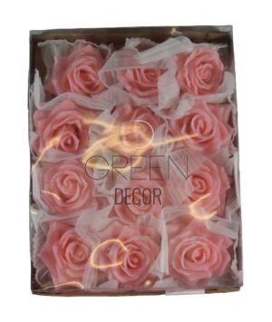 ROSE DI CERA Wax Rose 12 pz